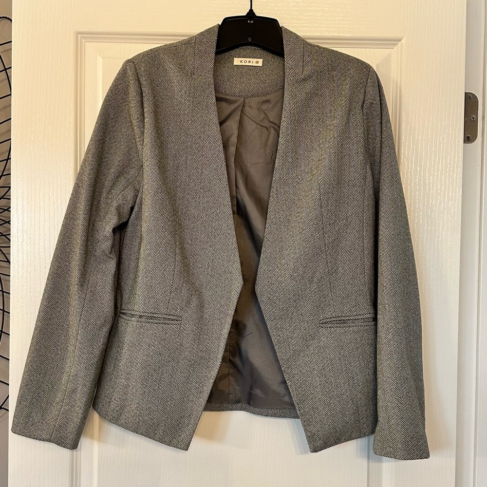 NWOT - Gray Herringbone Women's Blazer